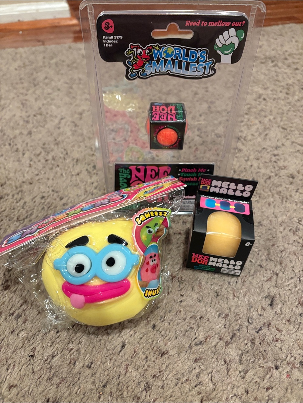 Stocking bundle World's Smallest Needoh & Mello Mallo and smusher